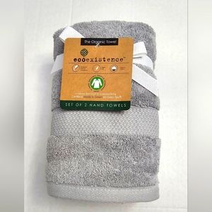 2pc ECOEXISTENCE The Organic Towel - 100% Organic Cotton Bath Hand Towel Set.